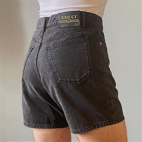 replica gucci denim shorts|net a porter gucci shorts.